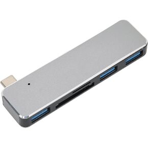 موزع USB C، محطة توصيل متعددة المنافذ 5 في 1 من النوع C الى الذاكرة/بطاقة التخزين/محول USB3.0 TF/SD فتحة بطاقة مزدوجة بروتوكول SD3.0 سرعة قراءة تبلغ حوالي 480 ميجابت لكل ثانية من التوصيل والقراءة in Kuwait