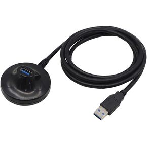 كيبل وصلة USB 3.0 بطول 4.7 قدم مع قاعدة ذكر الى انثى لنقل البيانات بسرعة 5 جيجابايت في الثانية من يوشنج لمحرك فلاش USB والكيبورد والماوس in Kuwait
