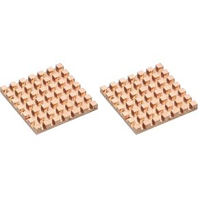 MECCANIXITY مجموعة المبرد النحاسي النقي 30 × 30 × 3 مم لتبديد حرارة ذاكرة IC Chip MOS مع وسادات حرارية (حزمة من 2) in Kuwait