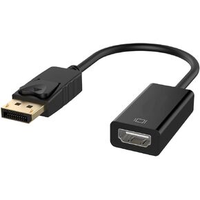 محول ديسبلاي بورت إلى HDMI من هوكيانج 4 كيه مطلية بالذهب DP DisplayPort ذكر إلى HDMI أنثى كابل محول محول لـ Lenovo Dell HP إلخ in Kuwait