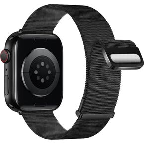 متوافق مع سوار ساعة Apple Series 9، Ultra 2، SE، حزام مغناطيسي من الفولاذ المقاوم للصدأ، حلقة رياضية شبكية معدنية لسوار iWatch 38 مم 40 مم 41 مم 42 مم 44 مم 45 مم 49 مم سلسلة 8/7/6/5/4/3/2/1 للنساء والرجال in Kuwait