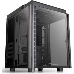 Thermaltake View 91 RGB PLUS Tempered Glass Vertical GPU Modular SPCC XL-ATX Gaming Super Tower Computer Case with 4 RGB Riing PLUS Fan Pre-installed CA-1I9-00F1WN-00 in Saudi Arabia
