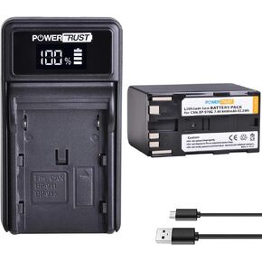 BP-970G BP970G BP-975 Battery and LED USB Charger for Canon EOS C100, EOS C100 Mark II, EOS C300, EOS C300 PL, EOS C500, EOS C500 PL, GL2, XF100, XF105, XF200, XF205, XF300, XF305 in Saudi Arabia
