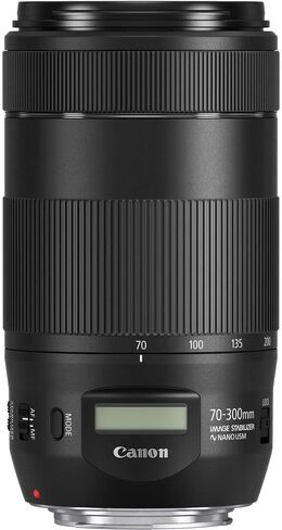 عدسة Canon EF 70-300mm f/4-5.6 is II USM (0571C002) + طقم مرشح + حافظة للغطاء + طقم تنظيف + المزيد (متجدد) in Kuwait