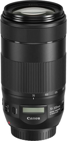 عدسة Canon EF 70-300mm f/4-5.6 is II USM (0571C002) + طقم مرشح + حافظة للغطاء + طقم تنظيف + المزيد (متجدد) in Kuwait