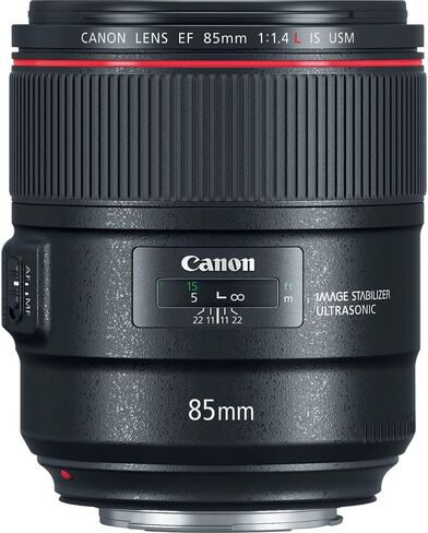 Canon EF 85mm f/1.4L is USM Lens (2271C002) with Filter Kit, Cap Keeper, and Cleaning Set (Renewed) in Saudi Arabia