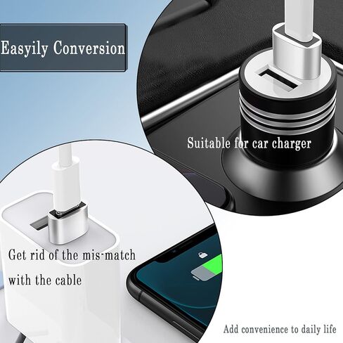 محول USB C (أنثى) إلى USB (ذكر) 2 حزمة، USB C إلى USB A محول تحويل موصل شحن سريع متوافق، أسود وفضي in Kuwait