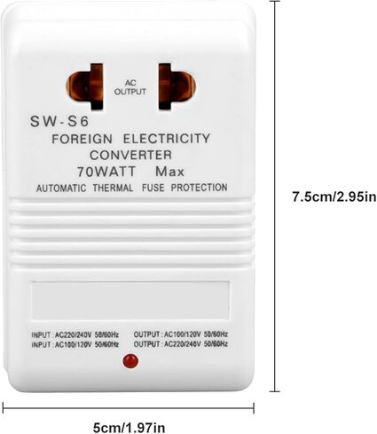 70 واط 110 فولت/120 فولت إلى 220 فولت/240 فولت خطوة صعودا وهبوطا محول جهد كهربي محول (CN المكونات القياسية) in Kuwait