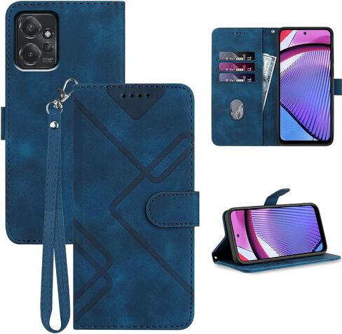 JHWVVTF for Moto G 5G 2023 Case Wallet/for Moto G 5G 2023 Phone Case,Card Holder Protector Leather Kick-Stand,Wrist Strap,Magnetic Closure,Shockproof Protective Flip Cases Cover (Red) in Kuwait