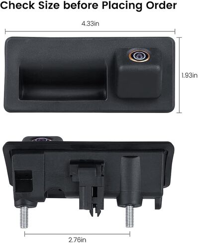 كاميرا احتياطية AHD 1080P، كاميرا عكسية للسيارة GreenYi لسيارة Audi A4L A5 A3 Q3 Q5 RS6 لسيارة VW Passat Tiguan Jetta Touareg Skoda، تعمل فقط مع وحدة رأس راديو الشاشة التي تدعم إشارة فيديو AHD 1080P in Kuwait