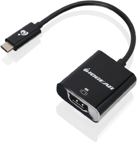 IOGEAR USB Type-C to 8K HDMI Adapter, 8K @60Hz, True 4K @120Hz, Compatible with All Type C, USB4, Thunderbolt 3 and Thunderbolt 4, GUC3CHD8K in Saudi Arabia