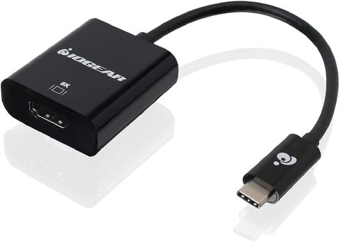 IOGEAR USB Type-C to 8K HDMI Adapter, 8K @60Hz, True 4K @120Hz, Compatible with All Type C, USB4, Thunderbolt 3 and Thunderbolt 4, GUC3CHD8K in Saudi Arabia