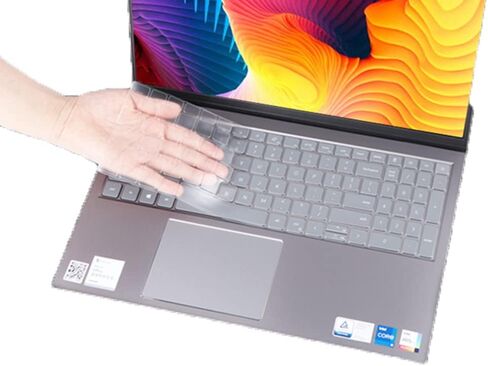 غطاء لوحة المفاتيح متوافق مع Dell Latitude 3520 15.6 بوصة، 2021 Dell Vostro 15 5000 5510 15.6 بوصة، Dell Inspiron 15 5510 5515 5518، Dell Inspiron 16 7610 Laptop (غير متوافق Dell Precision 15-5510) شفاف in Kuwait