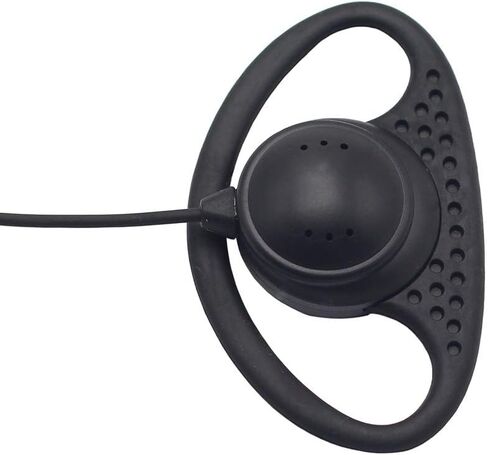 D Shape Clip-Ear Headset Earpiece PTT with Mic Compatible with Motorola Two-Way Radio CLS1410 RMM2050 GP300 CP200 PR400 CLS1110 (10 Pcs) in Saudi Arabia