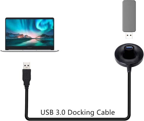 كيبل وصلة USB 3.0 بطول 4.7 قدم مع قاعدة ذكر الى انثى لنقل البيانات بسرعة 5 جيجابايت في الثانية من يوشنج لمحرك فلاش USB والكيبورد والماوس in Kuwait
