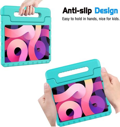 حافظة AVAWO للأطفال لجهاز iPad Air الجيل الخامس 2022/ الجيل الرابع 2020، حافظة iPad Air 10.9 - حافظة بمقبض خفيفة الوزن مقاومة للصدمات للأطفال الصغار الأولاد، أزرق in Saudi Arabia