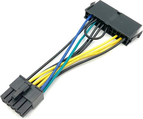 كيبل طاقة 24 دبوس الى 10 دبابيس ايه تي اكس لوحدة امداد الطاقة من يوكيتي، كيبل تمديد مضفر لاجهزة الكمبيوتر مع الخوادم (قطعة واحدة) in Kuwait