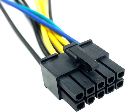 كيبل طاقة 24 دبوس الى 10 دبابيس ايه تي اكس لوحدة امداد الطاقة من يوكيتي، كيبل تمديد مضفر لاجهزة الكمبيوتر مع الخوادم (قطعة واحدة) in Kuwait