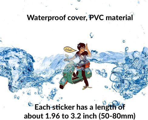 ملصقات بيرسي جاكسون | 50 قطعة من ملصقات الفينيل المقاومة للماء لديكور بضائع بيرسي جاكسون لأجهزة الكمبيوتر المحمول ولوح التزلج وزجاجات المياه - هدايا بيرسي جاكسون للأطفال والمراهقين والبالغين in Kuwait
