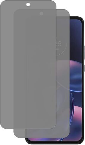 واقي شاشة من الزجاج المقوى UPONEW لهاتف Motorola Edge 2022 - [عبوة من قطعتين] واقي شاشة من الزجاج المقوى باللون الأسود لهاتف Motorola Moto Edge 2022 in Kuwait