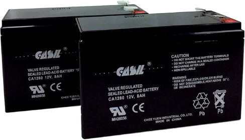 Casil 12V 8Ah Replacement Battery Compatible with APC Back-UPS ES BE550G 2 Pack (I) in Saudi Arabia