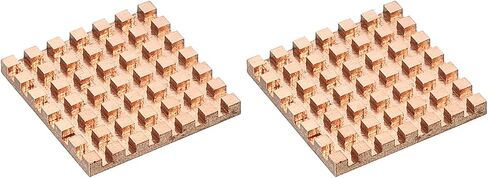 MECCANIXITY Heatsink Kit Pure Copper 30x30x3mm for IC Chip MOS Memory Heat Dissipation with Thermal Pads Pack of 2 in Saudi Arabia