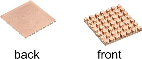 MECCANIXITY Heatsink Kit Pure Copper 30x30x3mm for IC Chip MOS Memory Heat Dissipation with Thermal Pads Pack of 2 in Saudi Arabia
