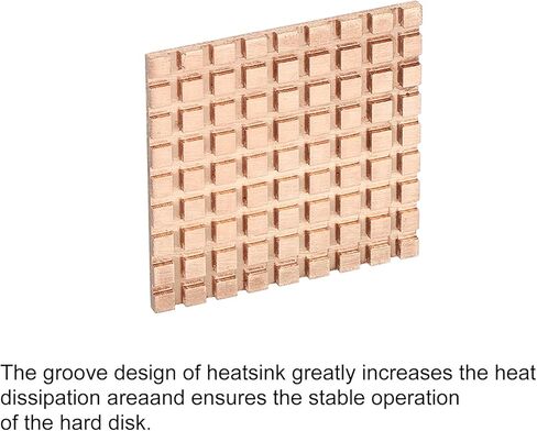 MECCANIXITY Heatsink Kit Pure Copper 30x30x3mm for IC Chip MOS Memory Heat Dissipation with Thermal Pads Pack of 2 in Saudi Arabia