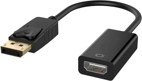 محول ديسبلاي بورت إلى HDMI من هوكيانج 4 كيه مطلية بالذهب DP DisplayPort ذكر إلى HDMI أنثى كابل محول محول لـ Lenovo Dell HP إلخ in Kuwait