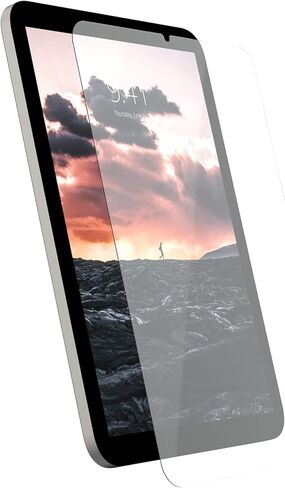 URBAN ARMOR GEAR UAG Designed for iPad Mini Glass Shield Screen Protector (6th Gen, 2021) 8.3" - 9H Tempered Glass Anti-Fingerprint Antimicrobial Scratch Resistant Bubble Free 0.2mm Thin Clear in Saudi Arabia