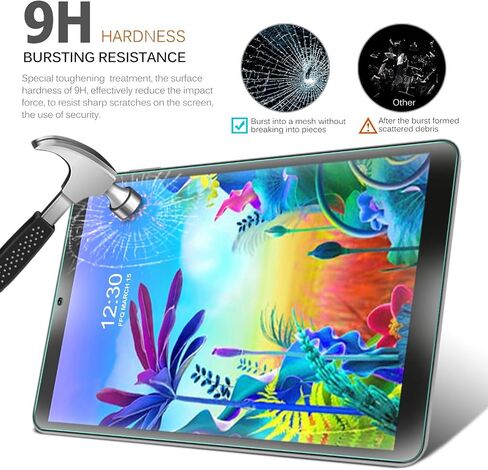Gylint LG G Pad 5 10.1 Screen Protector Glass - Tempered Glass 9H Hardness Scratch Resistant Bubble Free Tempered Glass Screen Protector for LG G Pad 5 10.1 Inches Tablet 2019, Model:LM-T600L, T600L in Saudi Arabia