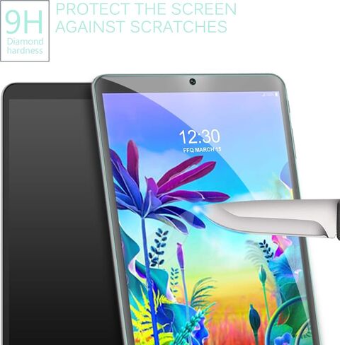 Gylint LG G Pad 5 10.1 Screen Protector Glass - Tempered Glass 9H Hardness Scratch Resistant Bubble Free Tempered Glass Screen Protector for LG G Pad 5 10.1 Inches Tablet 2019, Model:LM-T600L, T600L in Saudi Arabia
