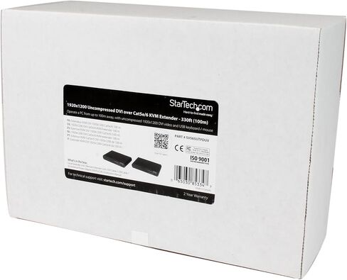موسع وحدة التحكم StarTech VGA KVM عبر Cat5، PS/2 وUSB، 500 قدم (SV565UTPU) in Kuwait