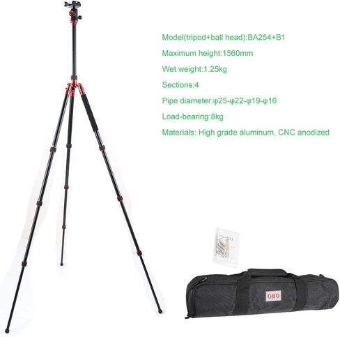 او بي او حامل ثلاثي القوائم مدمج من خليط معدني من الالومنيوم والمغنيسيوم لكاميرا دي اس ال ار الرقمية BA254 in Kuwait