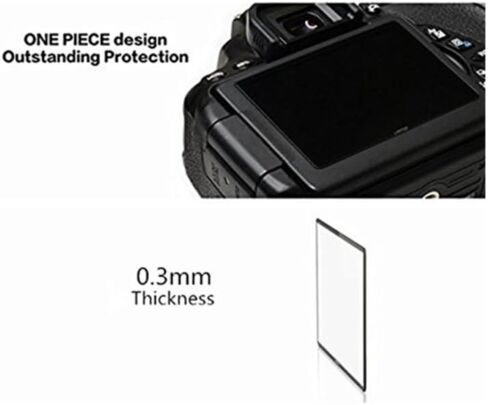 LARMOR 0.3mm Ultra Thin Self-Adhesive Optical Glass LCD Screen Protector for Nikon D3300 Camera in Kuwait