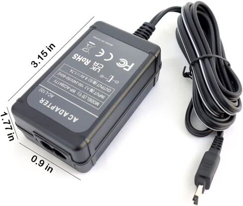 استمتع بشاحن محول الطاقة AC-L100 الفريد من نوعه، استبدل AC-L10A L10B L15A L15B L100A L100B لكاميرات الفيديو Sony Handycam Cybershot DCR TRV128 TRV130 TRV150، CCD-TRV108 TRV128 TRV308 MVC-FD DSC-S30 in Kuwait