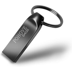 POHOVE USB C Memory Stick 64GB Type C USB Flash Drive 64GB 2-in-1 OTG Pen Drive 64 GB USB Key Compatible with Samsung Huawei Oneplus Android Smartphone MacBook PC Tablets (Black) in Saudi Arabia
