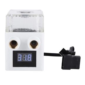 D5 Water Cooling Pump Computer PC Water Cooling Pump Water Pump PC Cooling, PC Reservoir Pump Reservoir Combo Integrated Water Cooling Pump with Temperature Display + Detachable