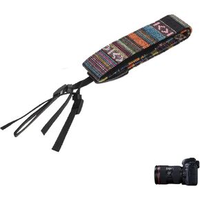 حزام كاميرا QYNuLi، حزام رقبة قابل للتعديل، حزام كاميرا عتيق لكاميرات DSLR in Kuwait