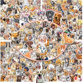 300 قطعة من ملصقات الكلاب اللطيفة، ملصقات جرو مضحكة للأطفال، ملصقات مقاومة للماء من الفينيل لسلالات الكلاب لزجاجات المياه، وسجلات القصاصات، والكمبيوتر المحمول، وشارات الكلاب الأليفة للبالغين والمراهقين والبنات والأولاد in Kuwait