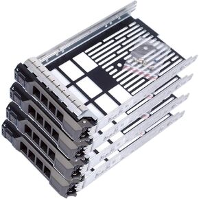 حزمة 4، علبة علبة القرص الصلب لموديلات الجيل Poweredge 11/12/13 من Dell | لـ 3.5 بوصة SAS/SATA R320 R430، R530، R730، T430، T630، R420، R520، R720، T420، T620، R410، R510، R710، T410، T610 T710 in Kuwait