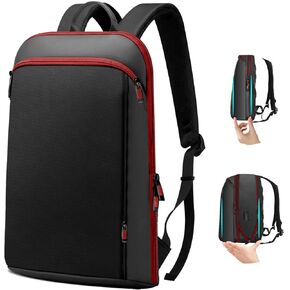 ZINZ Slim and Expandable 15 15.6 16 Inch Laptop Backpack Anti Theft Business Travel Notebook Bag with USB, Multipurpose Large Capacity Daypack for Men & Women, Red edge in Kuwait