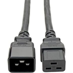 Tripp Lite 2-Ft Iec-320-C19 to Iec-320-C20 Heavy Duty Power Cord, Black P036-002 in Saudi Arabia