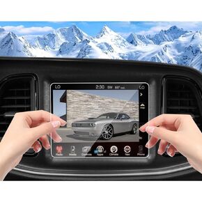 DSDFGH Fit for 2011-2018 Dodge Challenger Screen Protector 7 Inch LCD Touchscreen Challenger HD Tempered Glass Anti-Scratch Accessories in Kuwait