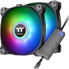 Thermaltake Pure 12 ARGB 5V مزامنة اللوحة الأم / وحدة التحكم التناظرية 16.8 مليون لون 9 مصابيح LED قابلة للعنونة 120 ملم حافظة محمل هيدروليكي / مروحة مشعاع، 3 عبوات CL-F079-PL12SW-A