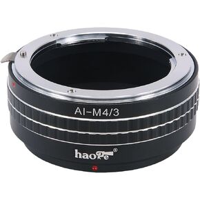 Haoge Manual Lens Mount Adapter for Nikon Nikkor F/AI/AIS/D Mount Lens to Olympus and Panasonic Micro Four Thirds MFT M4/3 M43 Mount Camera in Kuwait