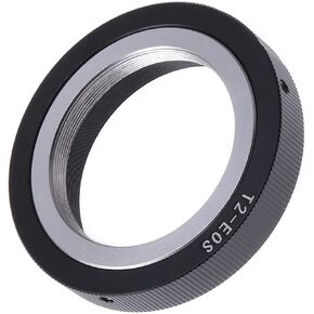 FocusFoto T2 T Mount Lens to EF-M Mount Adapter Ring for Canon EOS M1 M2 M3 M5 M6 M10 M50 M100 M200, M50 Mark II, M6 Mark II Mirrorless Camera Body