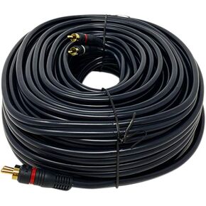 iMBAPrice RCA Stereo Audio Cable, 25ft, Dual RCA Male to Dual RCA Male in Kuwait