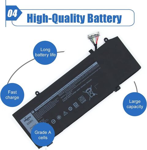 1F22N Laptop Battery Compatible with Dell Alienware M15 M17 P79F P79F001 R1 P37E P37E001 Dell G7 7590 7790 G5 5590 5590-D2783W D2743B D2843W Series 0HYWXJ HYWXJ 0JJPFK JJPFK 01F22N 06YV0V 15.2V 60Wh in Saudi Arabia