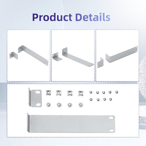 Rack Mount Kit for Ubiquiti Switch, 1U Rack Ears for Ubiquiti 16/24/48 Series Switches in Kuwait